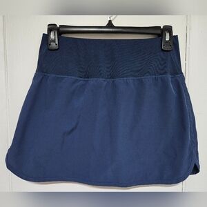 Huk Fishing Navy Blue Active Stretch Skorts Size Small Tennis Golf Running Swim